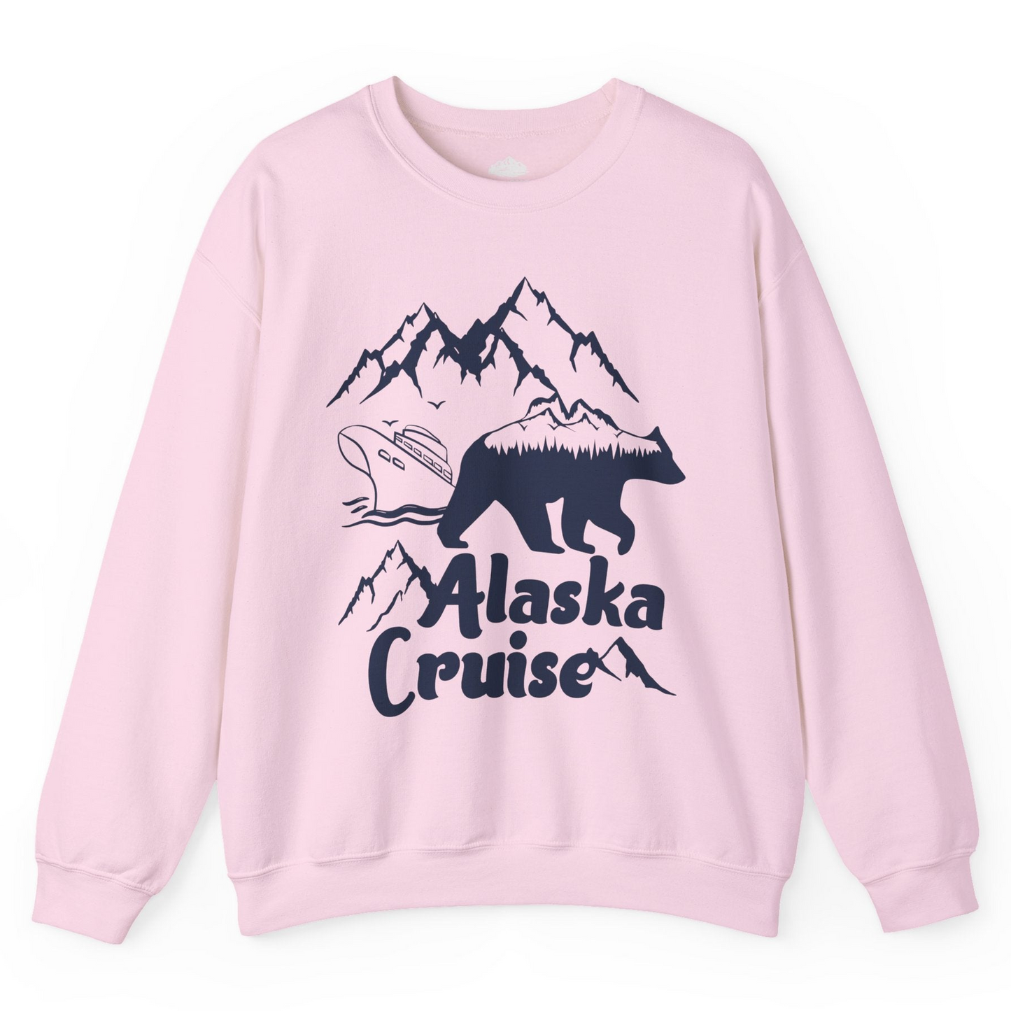Alaska Cruise Shirt Sweatshirt – Light Pink – Alaska Cruise Shirts