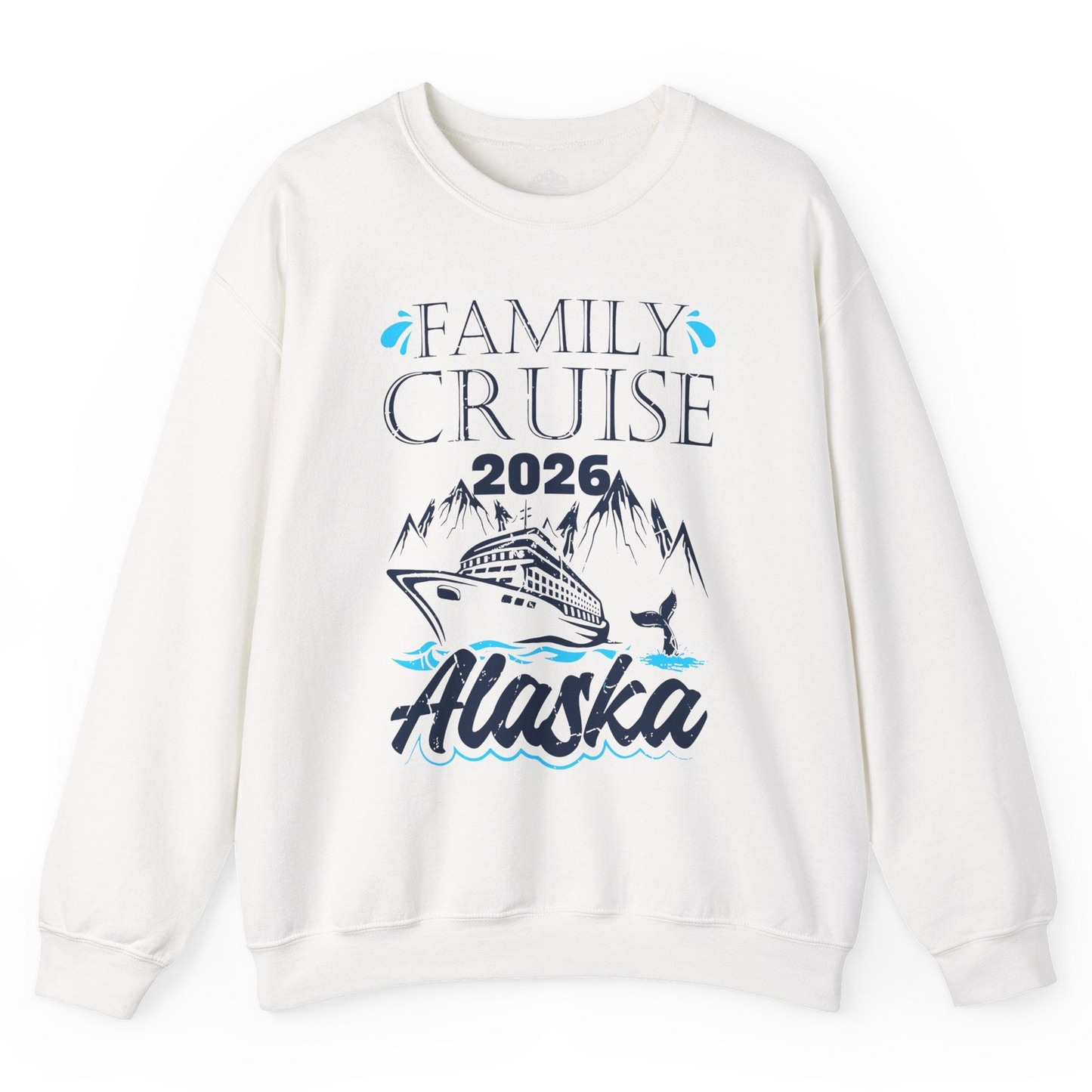 Alaska Family Cruise Shirt Sweatshirt – White – Alaska Cruise Shirts