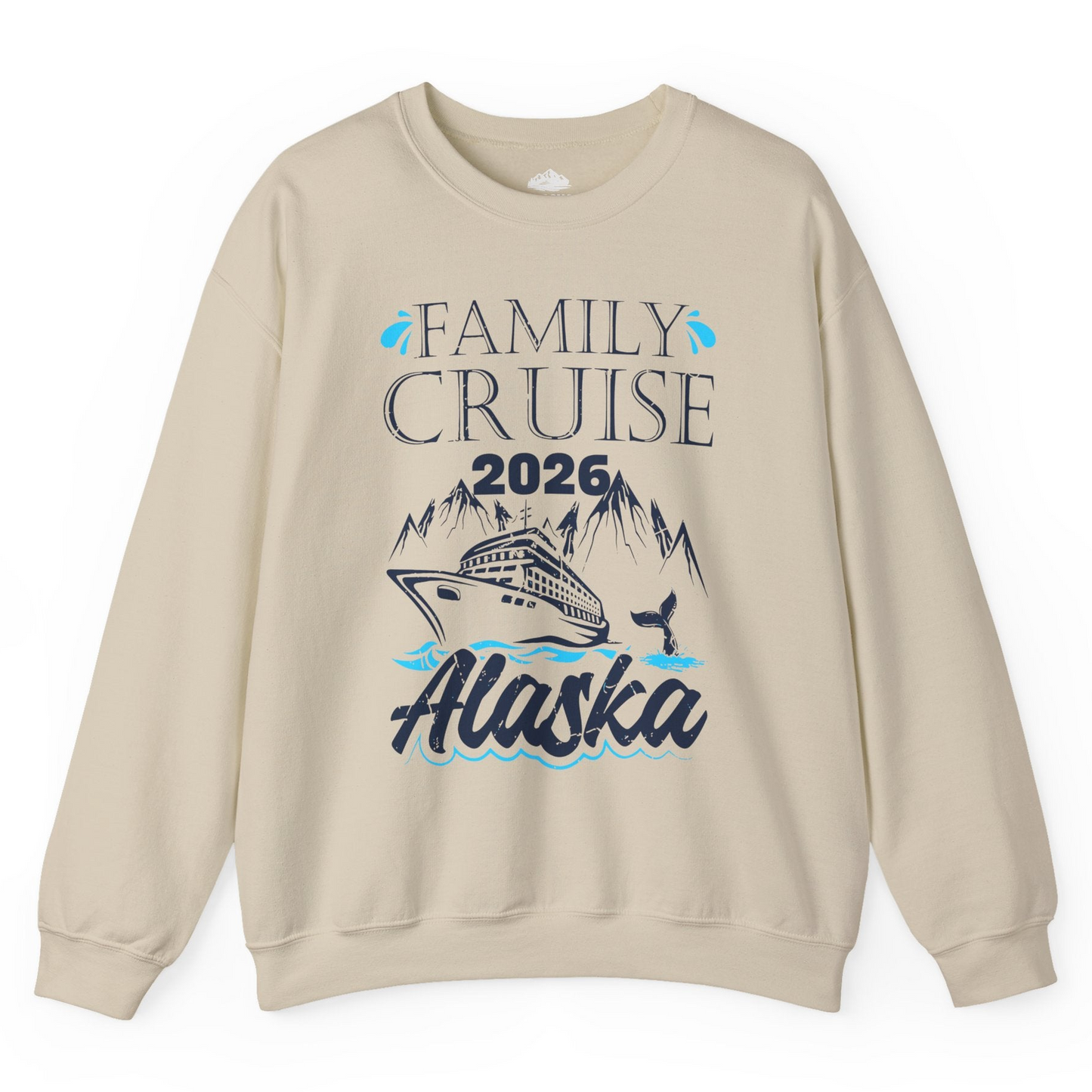 Alaska Family Cruise Shirt Sweatshirt – Sand – Alaska Cruise Shirts
