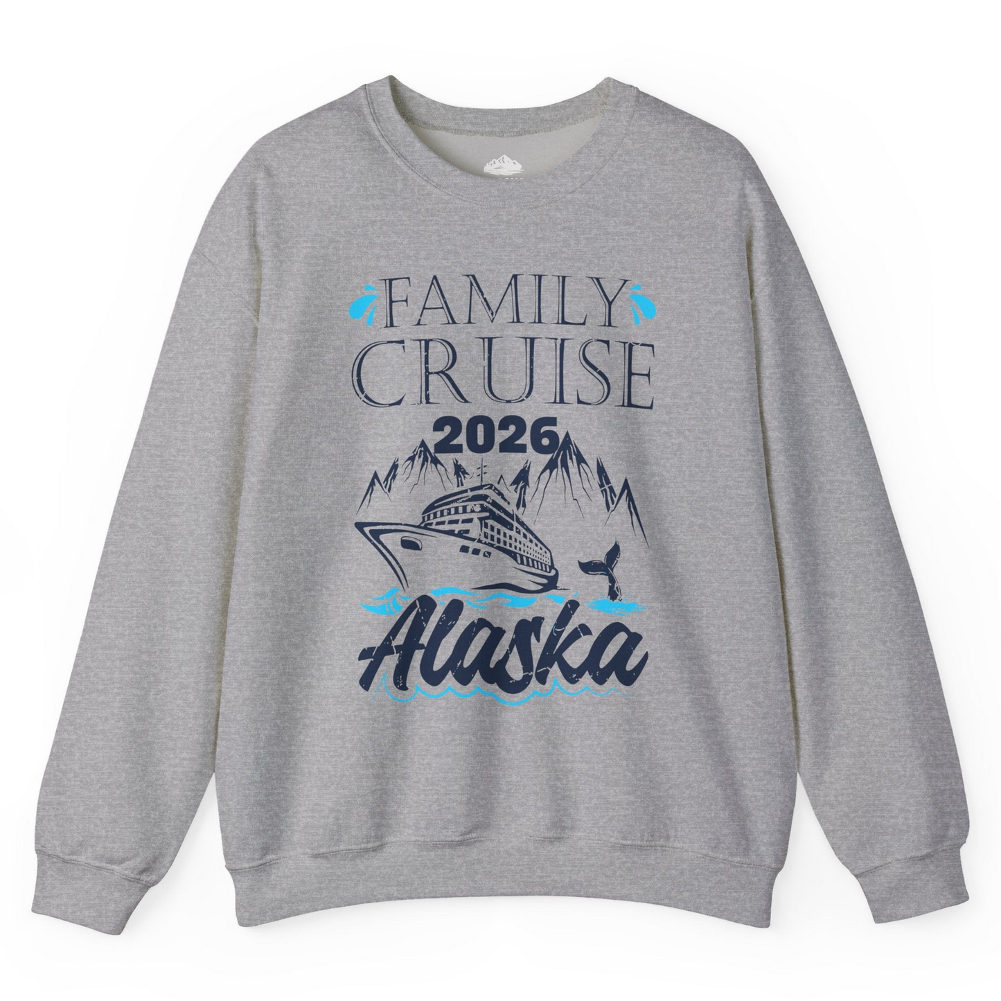 Alaska Family Cruise Shirt Sweatshirt – Sport Grey – Alaska Cruise Shirts