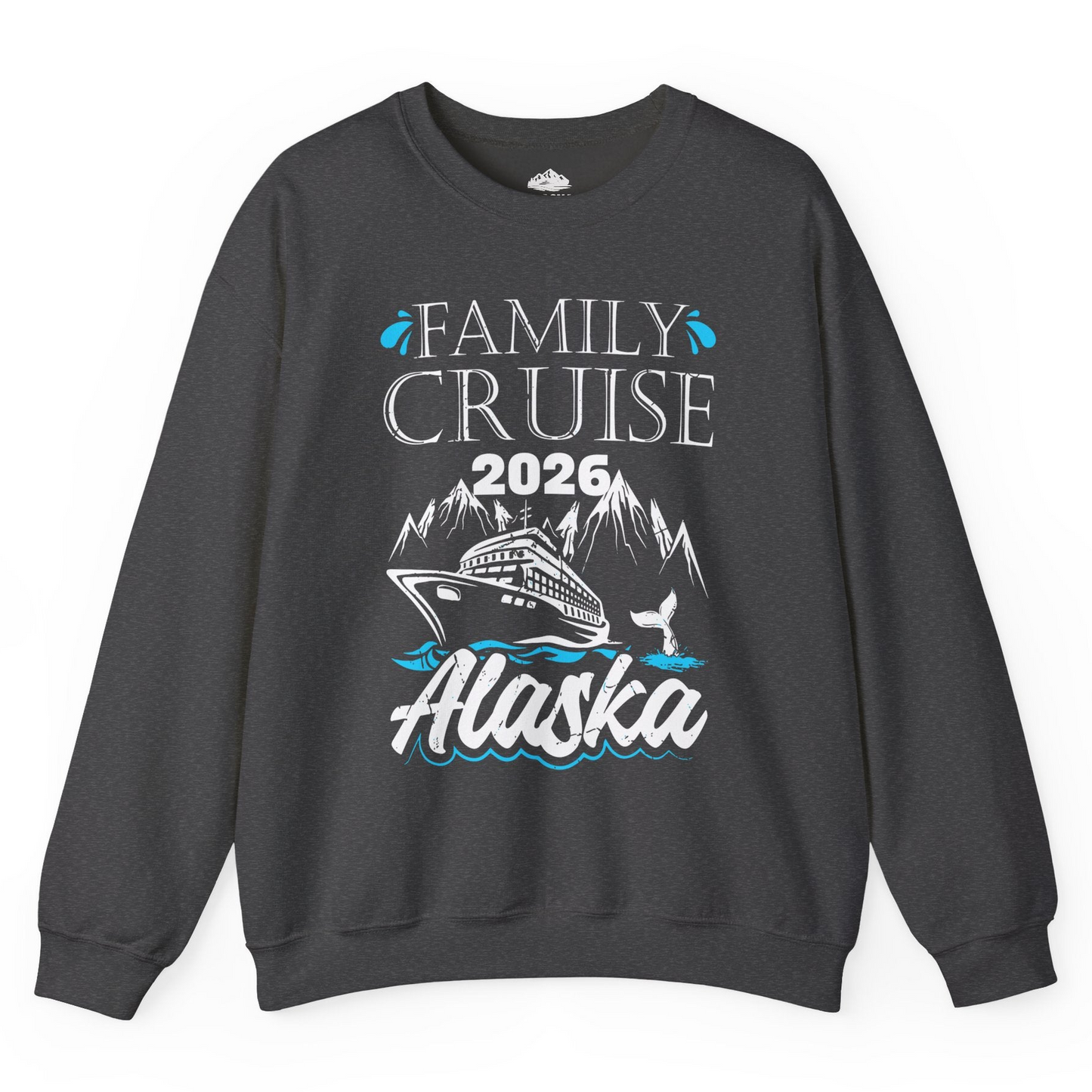 Alaska Family Cruise Shirt Sweatshirt – Dark Heather – Alaska Cruise Shirts