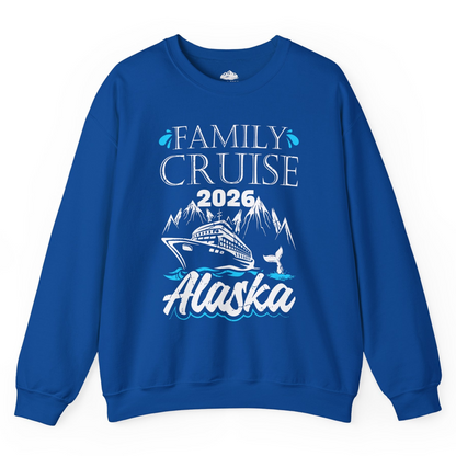 Alaska Family Cruise Shirt Sweatshirt – Royal – Alaska Cruise Shirts