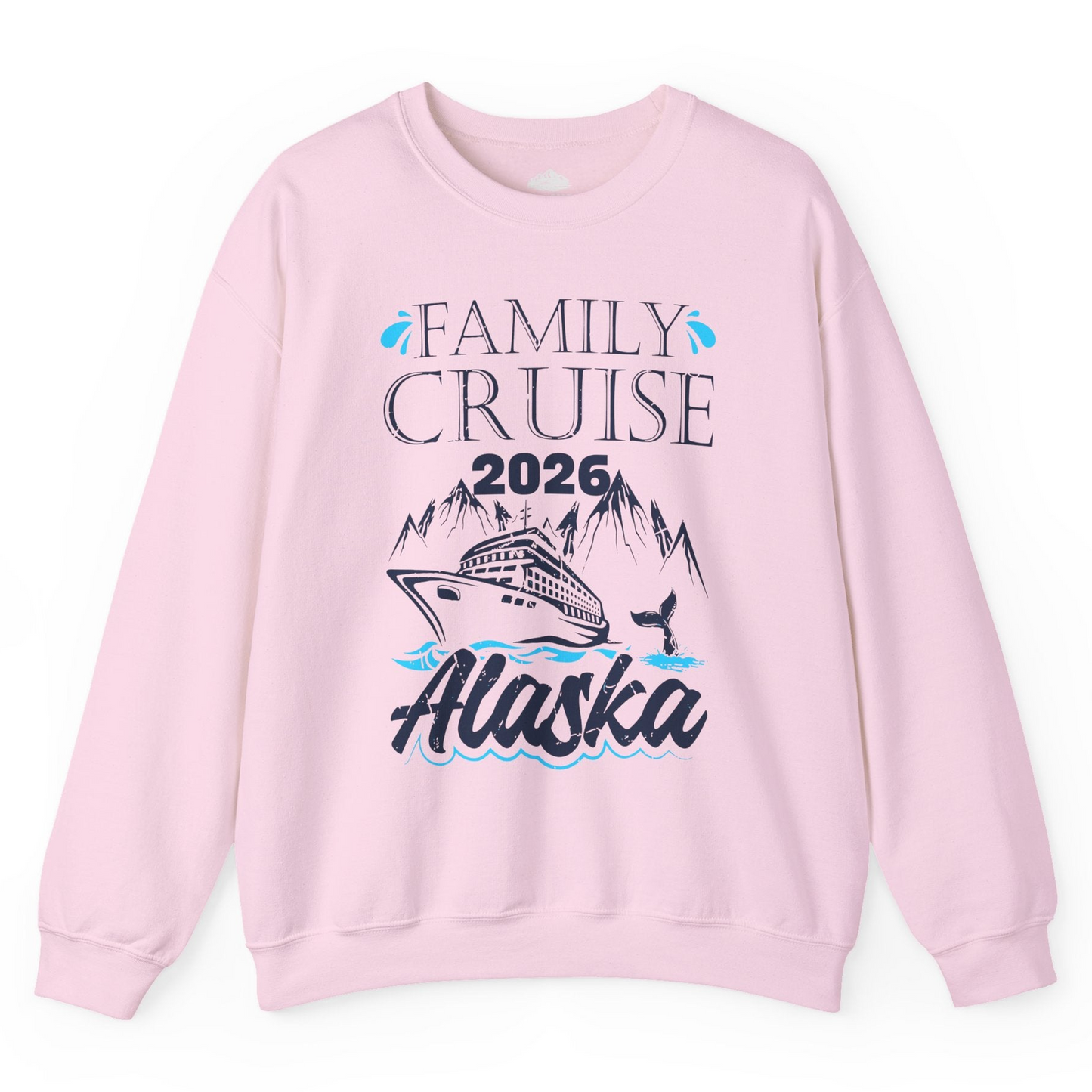 Alaska Family Cruise Shirt Sweatshirt – Light Pink – Alaska Cruise Shirts