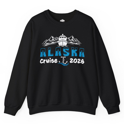 Alaska Cruise 2026 Shirt Sweatshirt – Black – Alaska Cruise Shirts