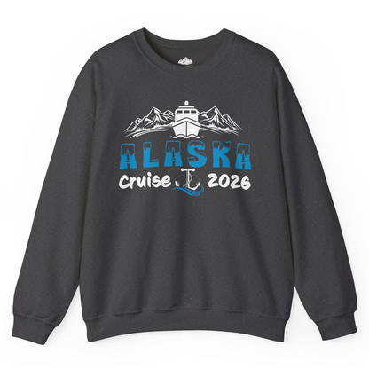 Alaska Cruise 2026 Shirt Sweatshirt – Dark Heather – Alaska Cruise Shirts
