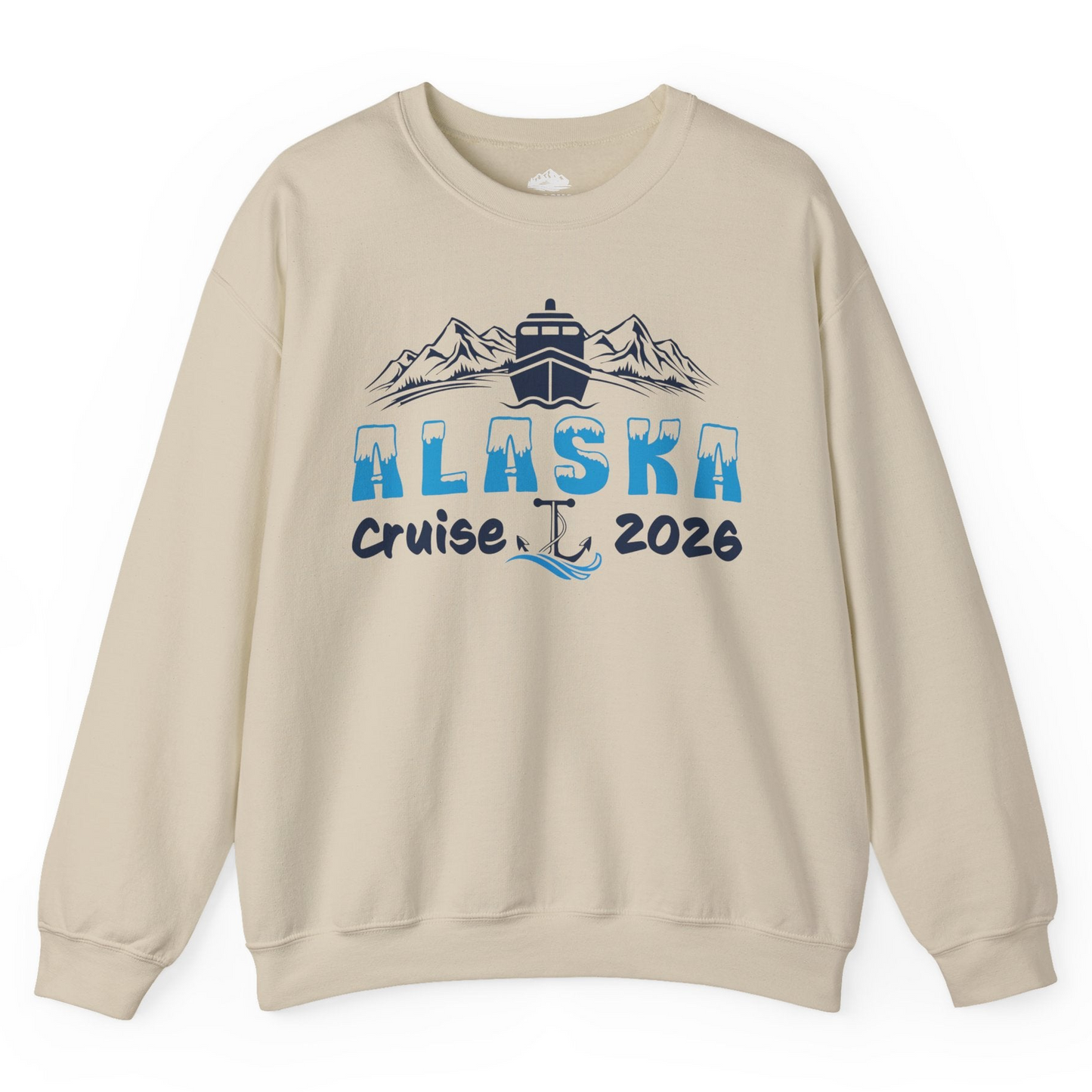 Alaska Cruise 2026 Shirt Sweatshirt – Sand – Alaska Cruise Shirts
