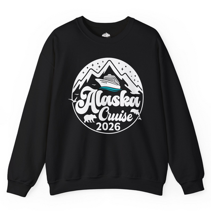 Alaska Cruise 2026 Shirt Sweatshirt – Black – Alaska Cruise Shirts
