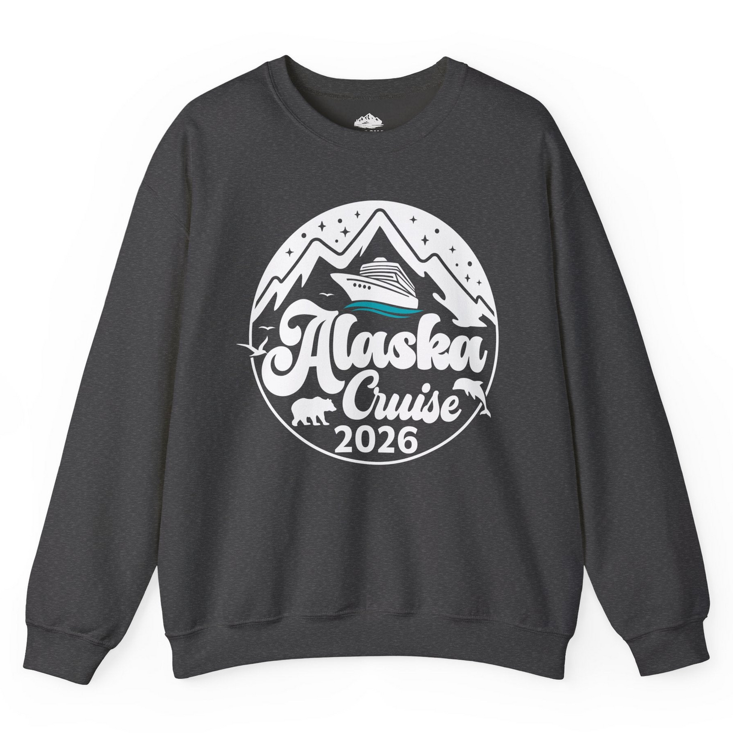 Alaska Cruise 2026 Shirt Sweatshirt – Dark Heather – Alaska Cruise Shirts