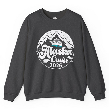 Alaska Cruise 2026 Shirt Sweatshirt – Dark Heather – Alaska Cruise Shirts