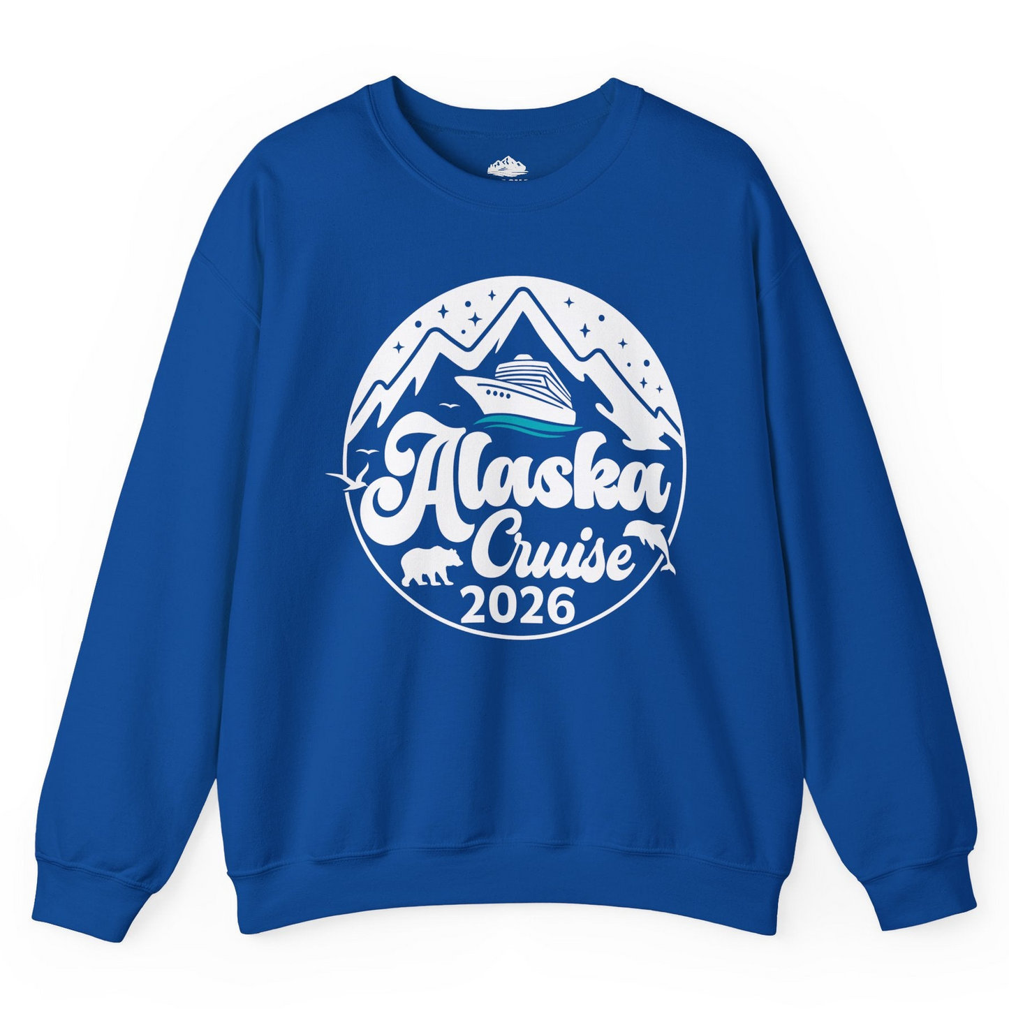 Alaska Cruise 2026 Shirt Sweatshirt – Royal – Alaska Cruise Shirts