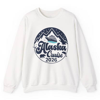 Alaska Cruise 2026 Shirt Sweatshirt – White – Alaska Cruise Shirts