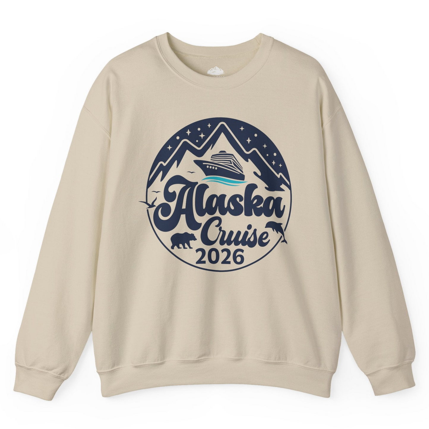 Alaska Cruise 2026 Shirt Sweatshirt – Sand – Alaska Cruise Shirts