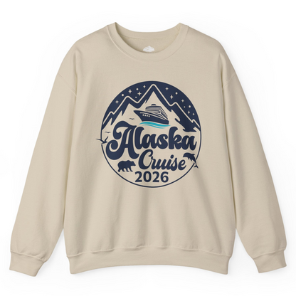 Alaska Cruise 2026 Shirt Sweatshirt – Sand – Alaska Cruise Shirts