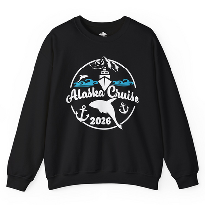 Alaska Cruise 2026 Shirt Sweatshirt – Black – Alaska Cruise Shirts