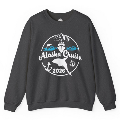 Alaska Cruise 2026 Shirt Sweatshirt – Dark Heather – Alaska Cruise Shirts