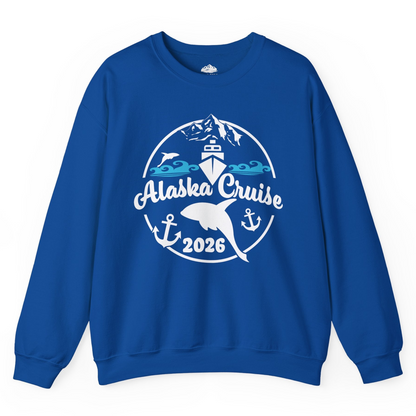 Alaska Cruise 2026 Shirt Sweatshirt – Royal – Alaska Cruise Shirts