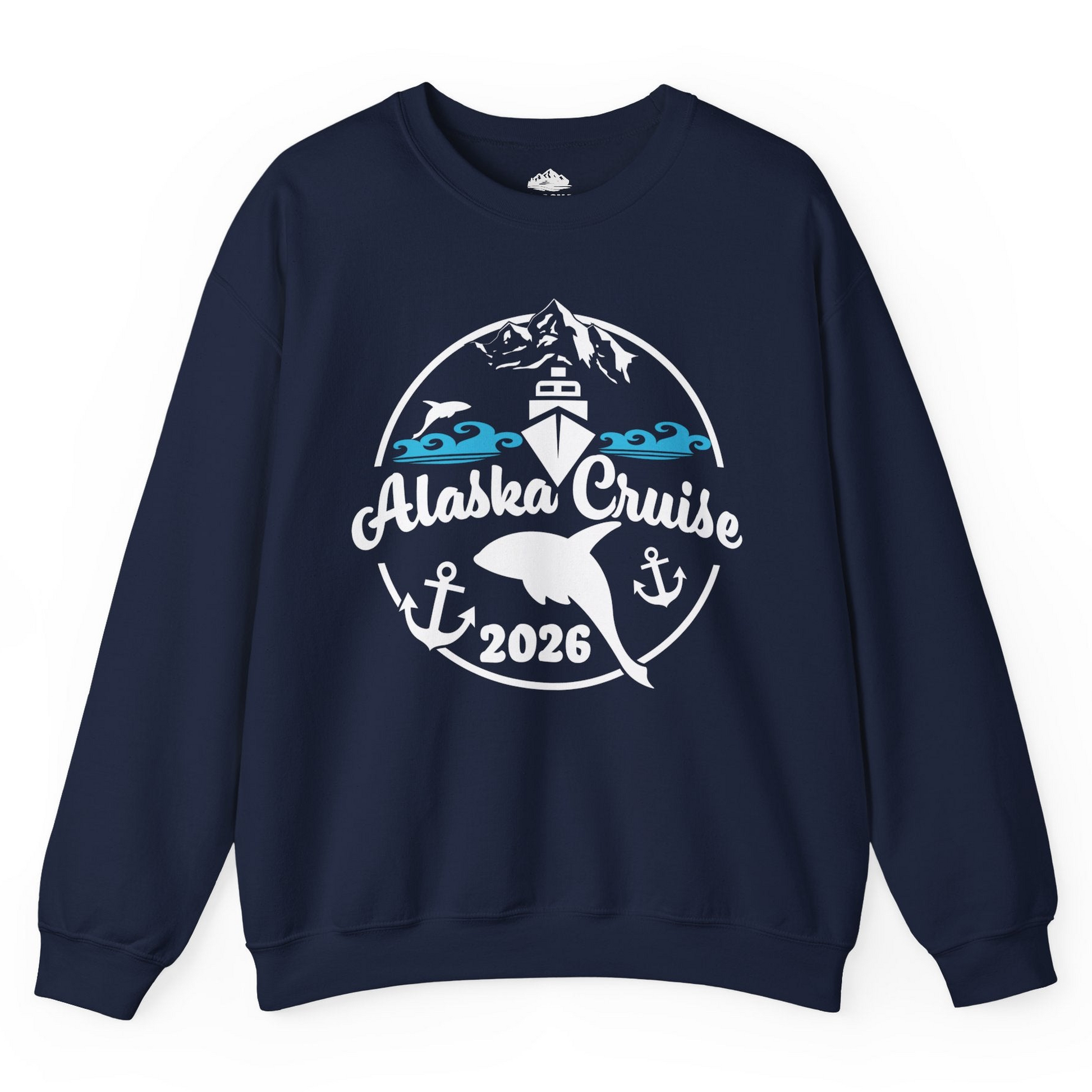 Alaska Cruise 2026 Shirt Sweatshirt – Navy – Alaska Cruise Shirts