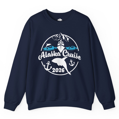 Alaska Cruise 2026 Shirt Sweatshirt – Navy – Alaska Cruise Shirts