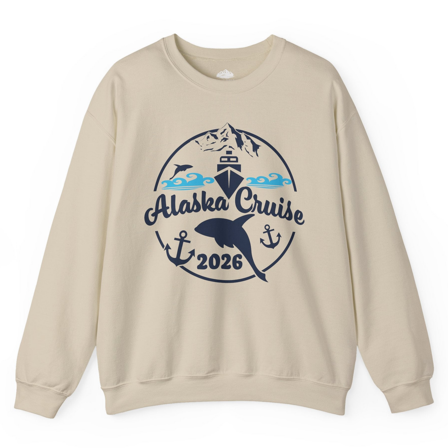 Alaska Cruise 2026 Shirt Sweatshirt – Sand – Alaska Cruise Shirts