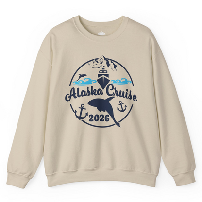Alaska Cruise 2026 Shirt Sweatshirt – Sand – Alaska Cruise Shirts