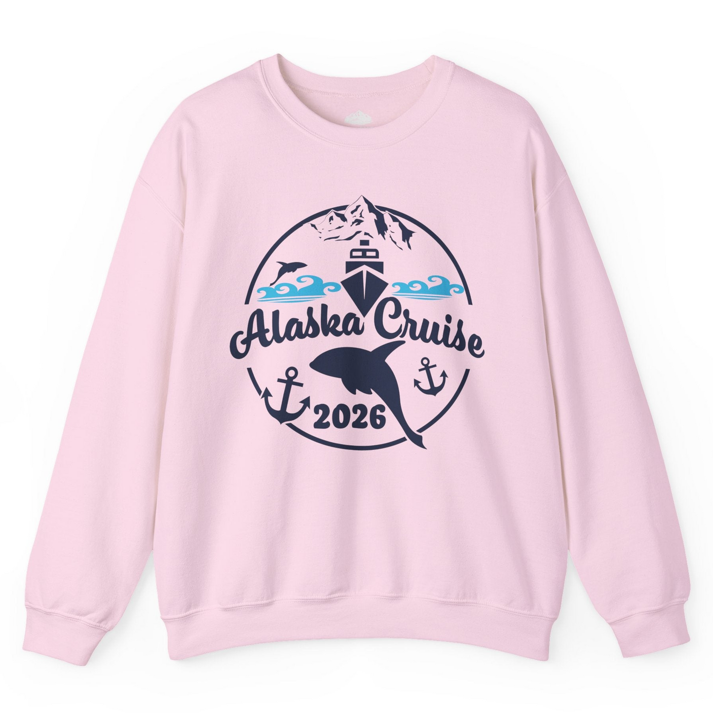 Alaska Cruise 2026 Shirt Sweatshirt – Light Pink – Alaska Cruise Shirts
