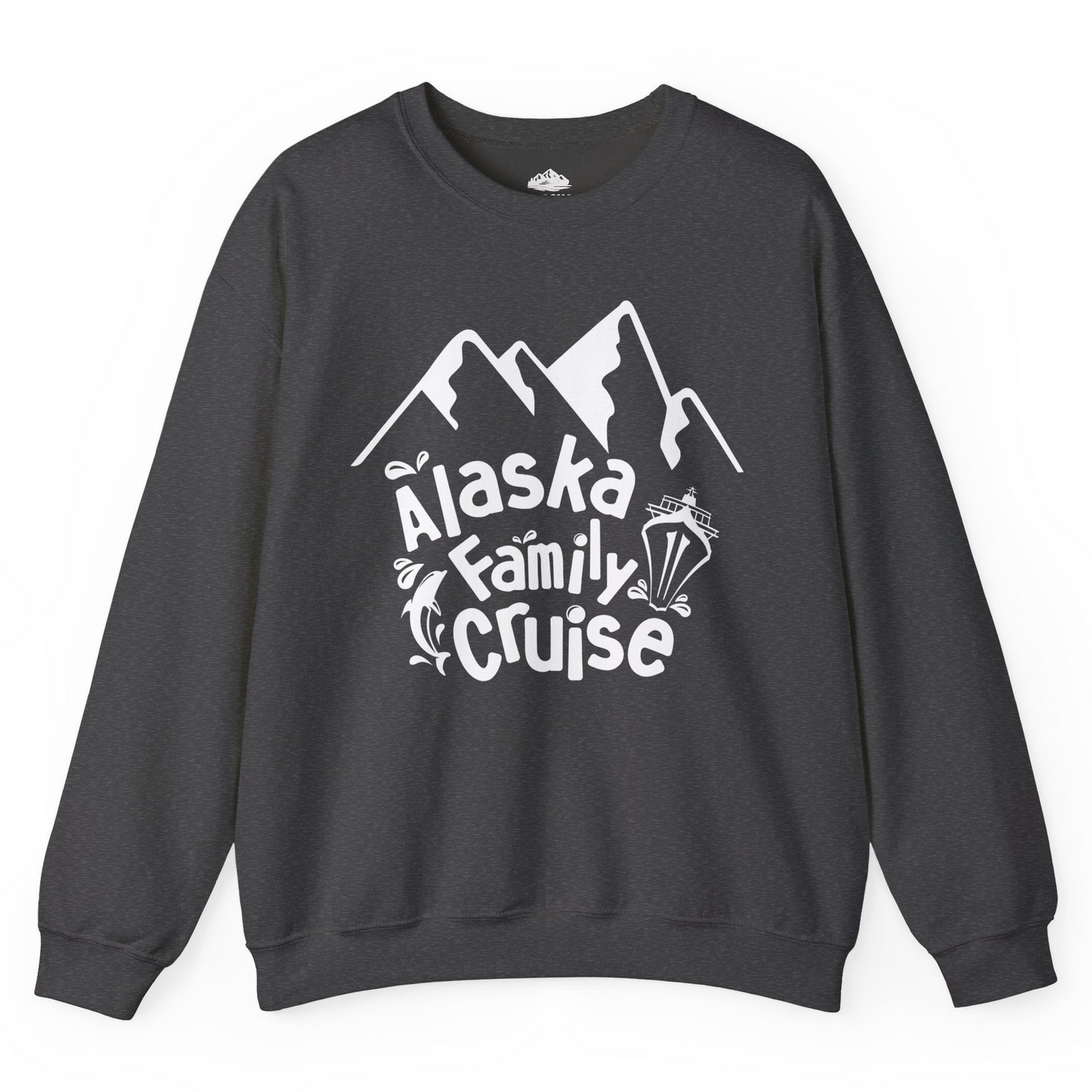 Alaska Family Cruise Adventure Shirt Sweatshirt – Dark Heather – Alaska Cruise Shirts