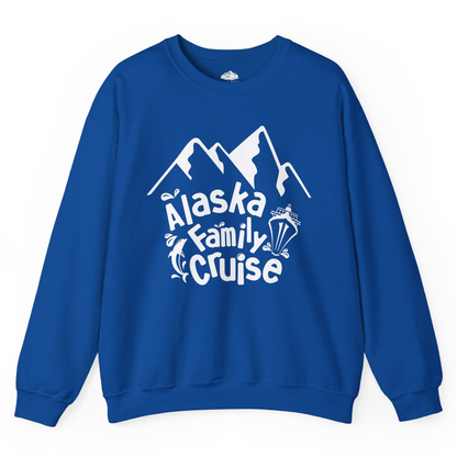 Alaska Family Cruise Adventure Shirt Sweatshirt – Royal – Alaska Cruise Shirts