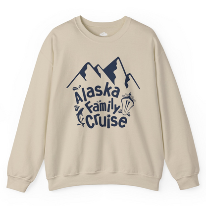 Alaska Family Cruise Adventure Shirt Sweatshirt – Sand – Alaska Cruise Shirts