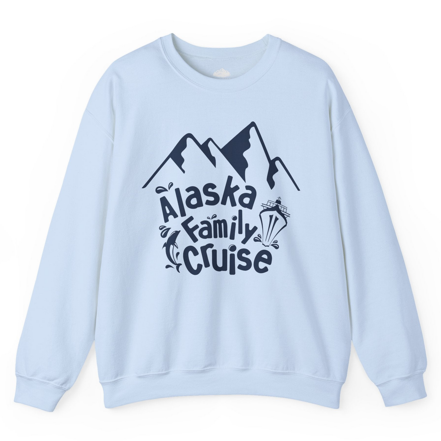 Alaska Family Cruise Adventure Shirt Sweatshirt – Light Blue – Alaska Cruise Shirts
