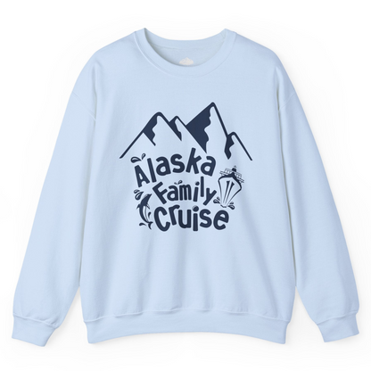 Alaska Family Cruise Adventure Shirt Sweatshirt – Light Blue – Alaska Cruise Shirts