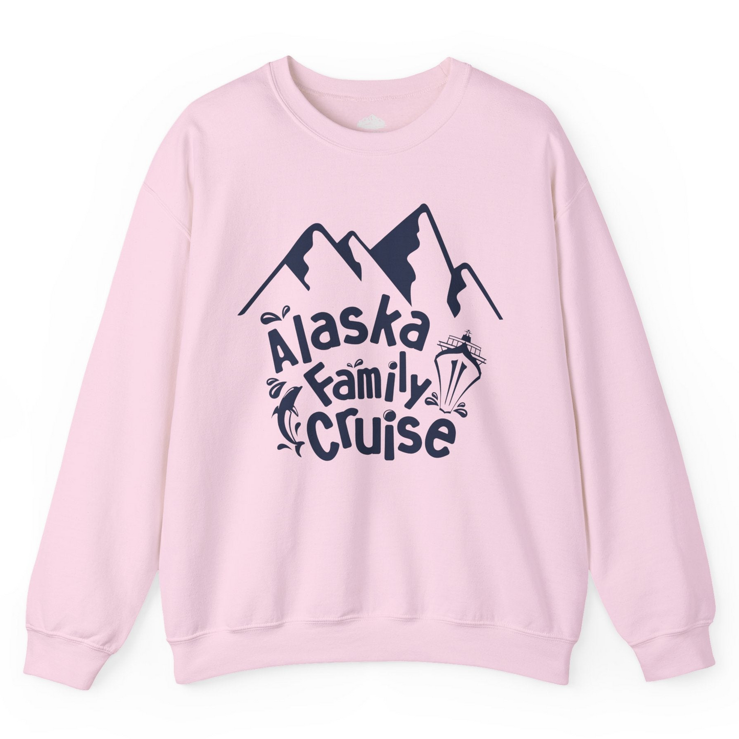 Alaska Family Cruise Adventure Shirt Sweatshirt – Light Pink – Alaska Cruise Shirts