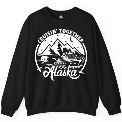 Alaska Cruise Adventure Shirt Sweatshirt – Black – Alaska Cruise Shirts