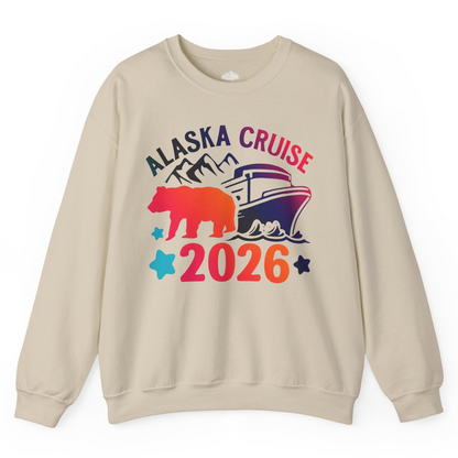 Alaska Cruise 2026 Shirt Sweatshirt – Sand – Alaska Cruise Shirts