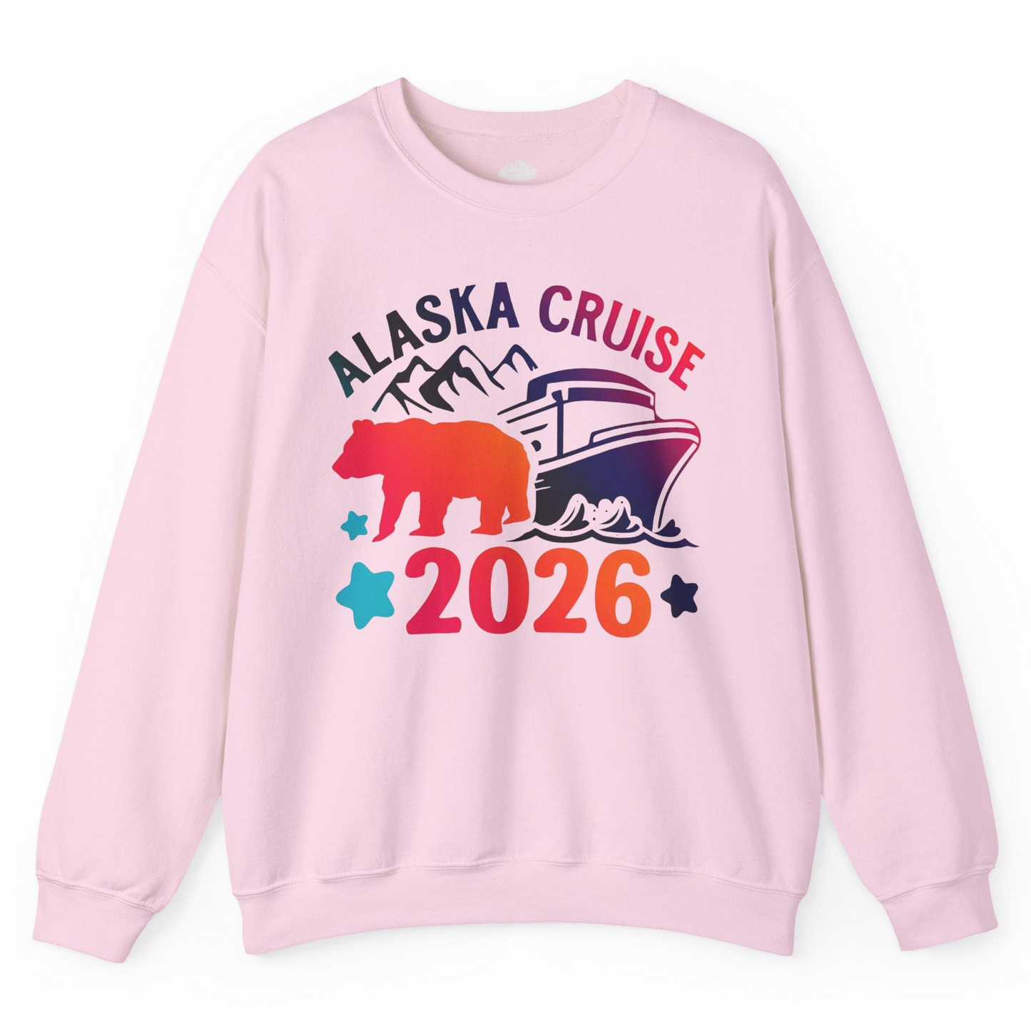 Alaska Cruise 2026 Shirt Sweatshirt – Light Pink – Alaska Cruise Shirts