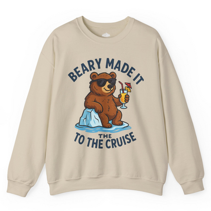 Funny Cruise Bear Shirt Sweatshirt – Sand – Alaska Cruise Shirts