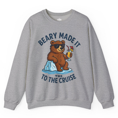 Funny Cruise Bear Shirt Sweatshirt – Sport Grey – Alaska Cruise Shirts