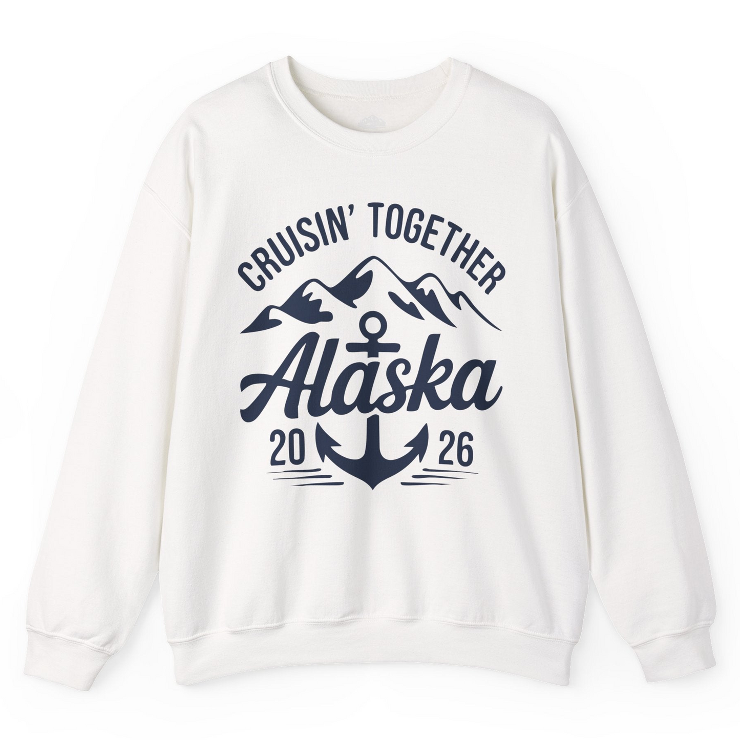 Alaska Cruise Shirt Sweatshirt – White – Alaska Cruise Shirts