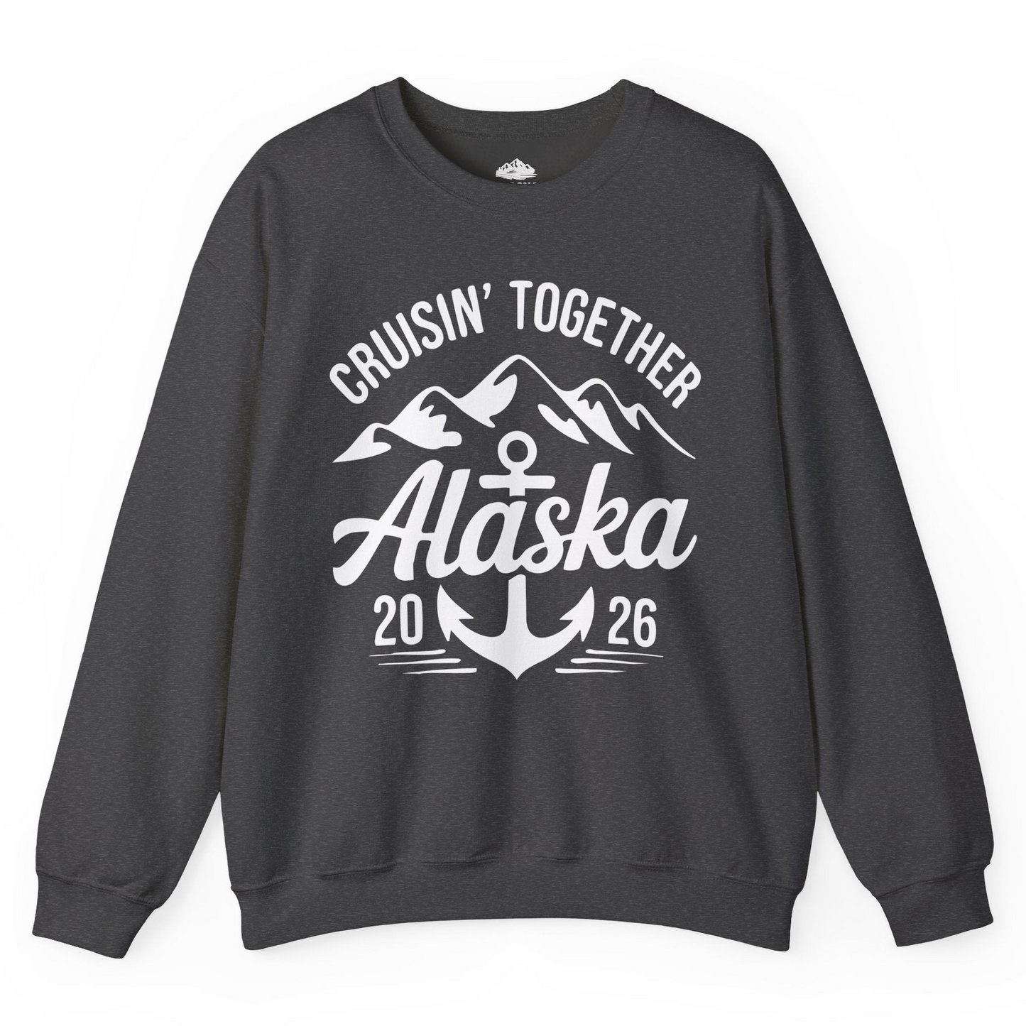 Alaska Cruise Shirt Sweatshirt – Dark Heather – Alaska Cruise Shirts