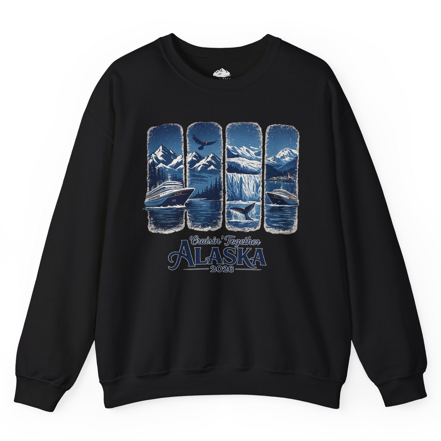 Alaska Cruise Adventure Shirt Sweatshirt – Black – Alaska Cruise Shirts