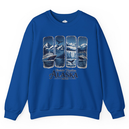Alaska Cruise Adventure Shirt Sweatshirt – Royal – Alaska Cruise Shirts