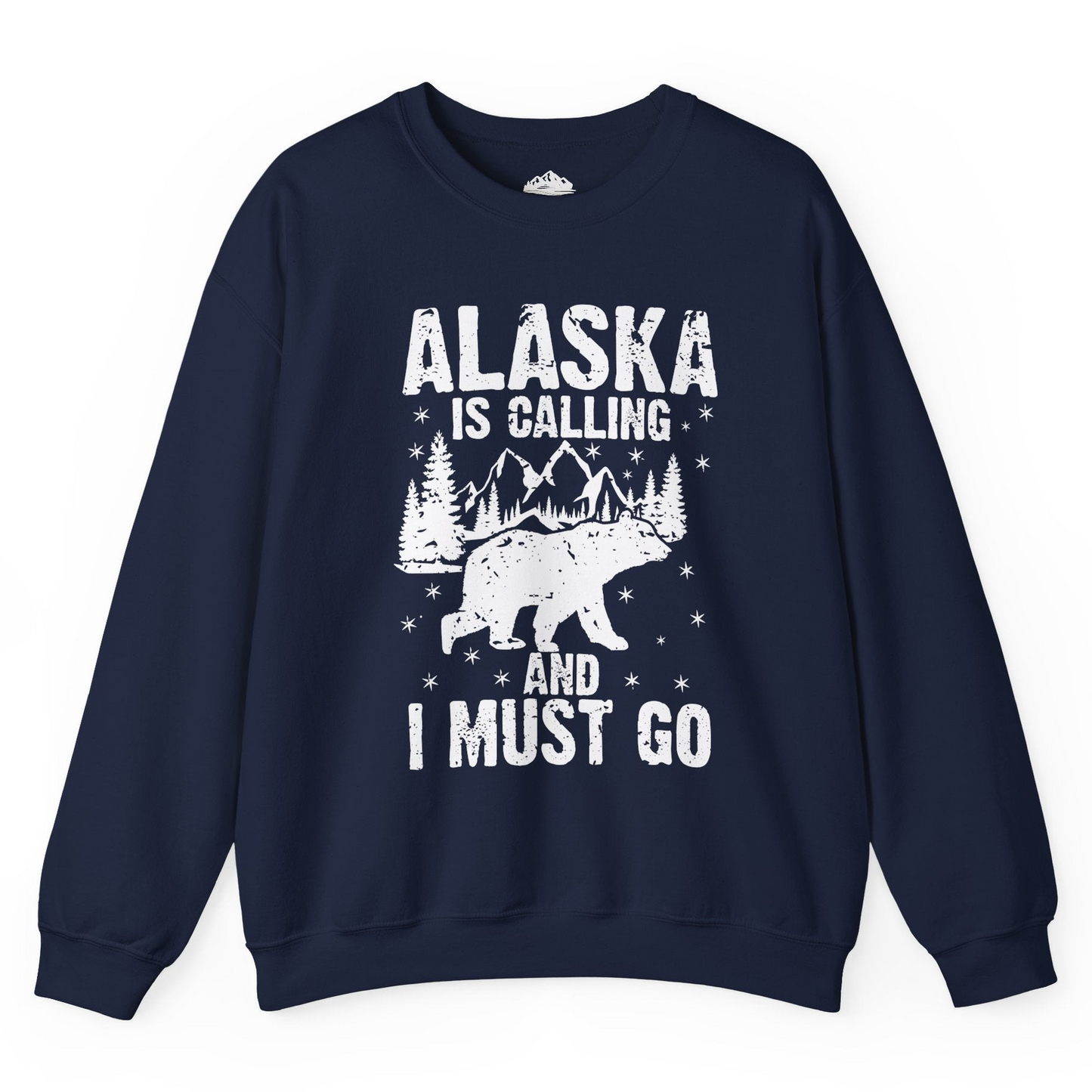 Alaska Is Calling Bear Mountain Wilderness Adventure Vintage Shirt Sweatshirt – Navy – Alaska Cruise Shirts
