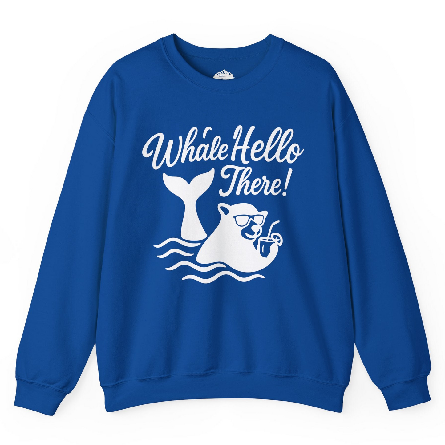 Whale Hello There Shirt - Funny Beach Animal Pun Graphic Tee Sweatshirt – Royal – Alaska Cruise Shirts