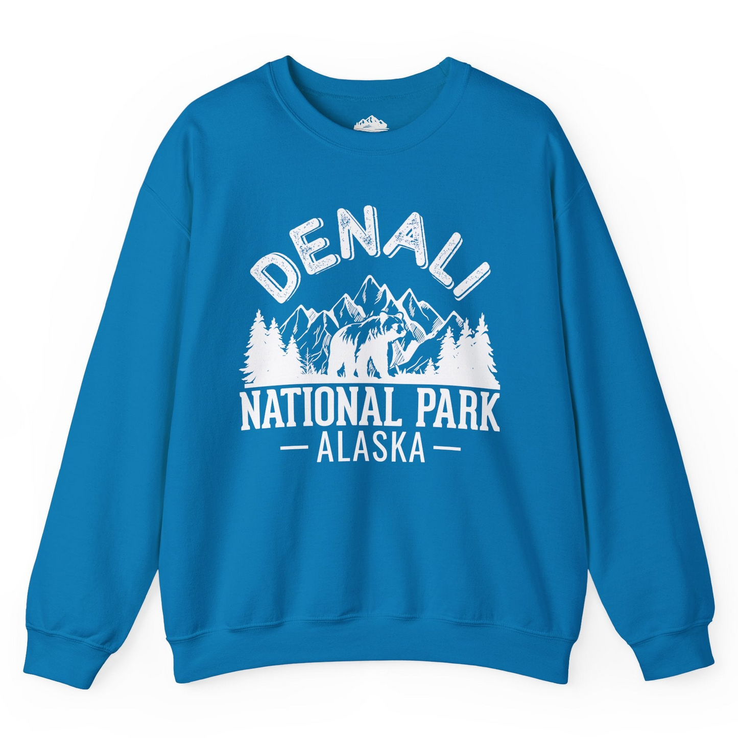 Denali National Park Bear Mountains Vintage Alaska Nature Shirt Sweatshirt – Sapphire – Alaska Cruise Shirts