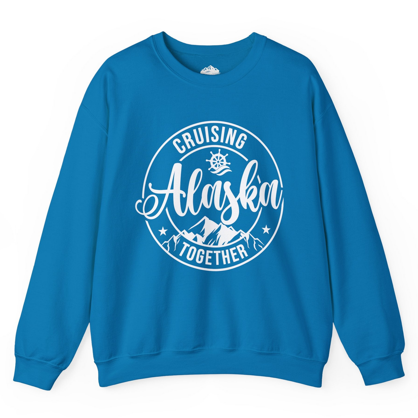Cruising Alaska Together Shirt - Mountain Nautical Family Cruise Design Sweatshirt – Sapphire – Alaska Cruise Shirts
