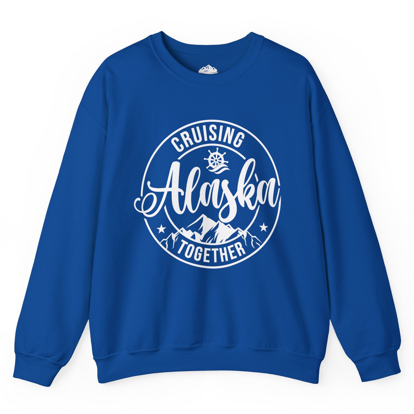Cruising Alaska Together Shirt - Mountain Nautical Family Cruise Design Sweatshirt – Royal – Alaska Cruise Shirts