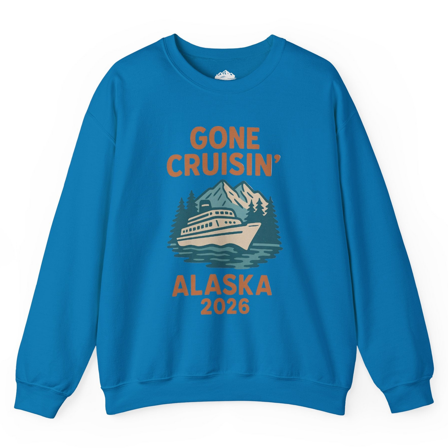 Gone Cruisin Alaska 2026 Retro Cruise Ship Nature Scenery Shirt Sweatshirt – Sapphire – Alaska Cruise Shirts