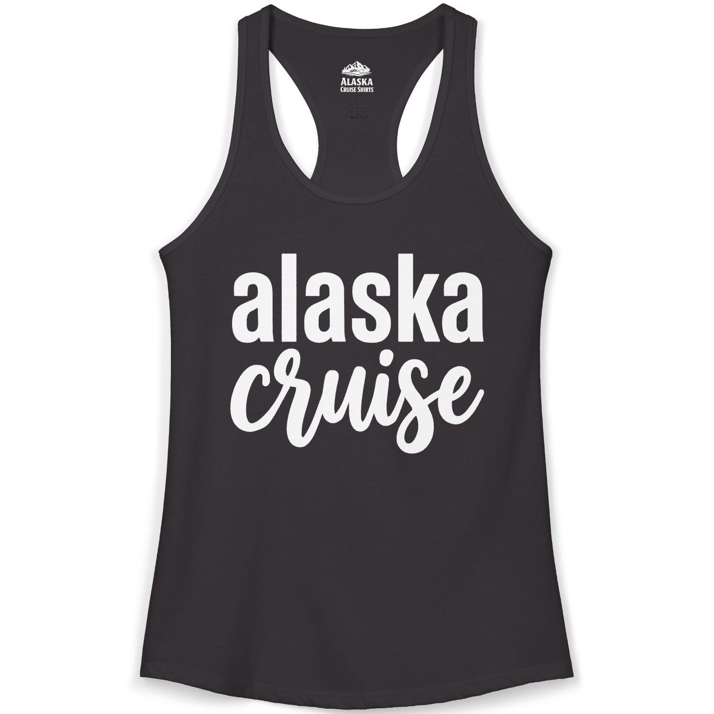 Bold Alaska Cruise Typography Shirt for Vacation Memories — Ladies Tank Tank Top – Alaska Cruise Shirts