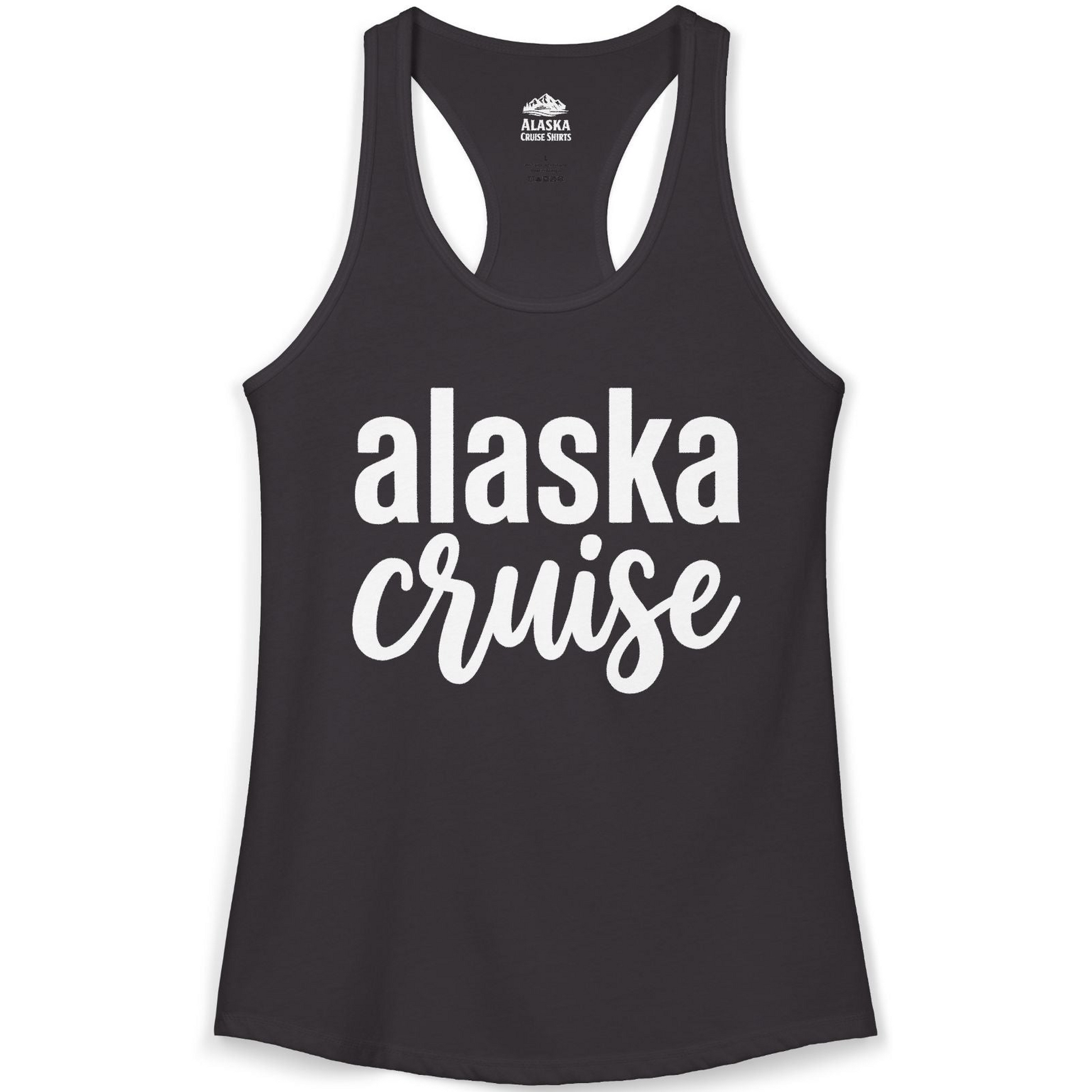Bold Alaska Cruise Typography Shirt for Vacation Memories — Ladies Tank Tank Top – Alaska Cruise Shirts