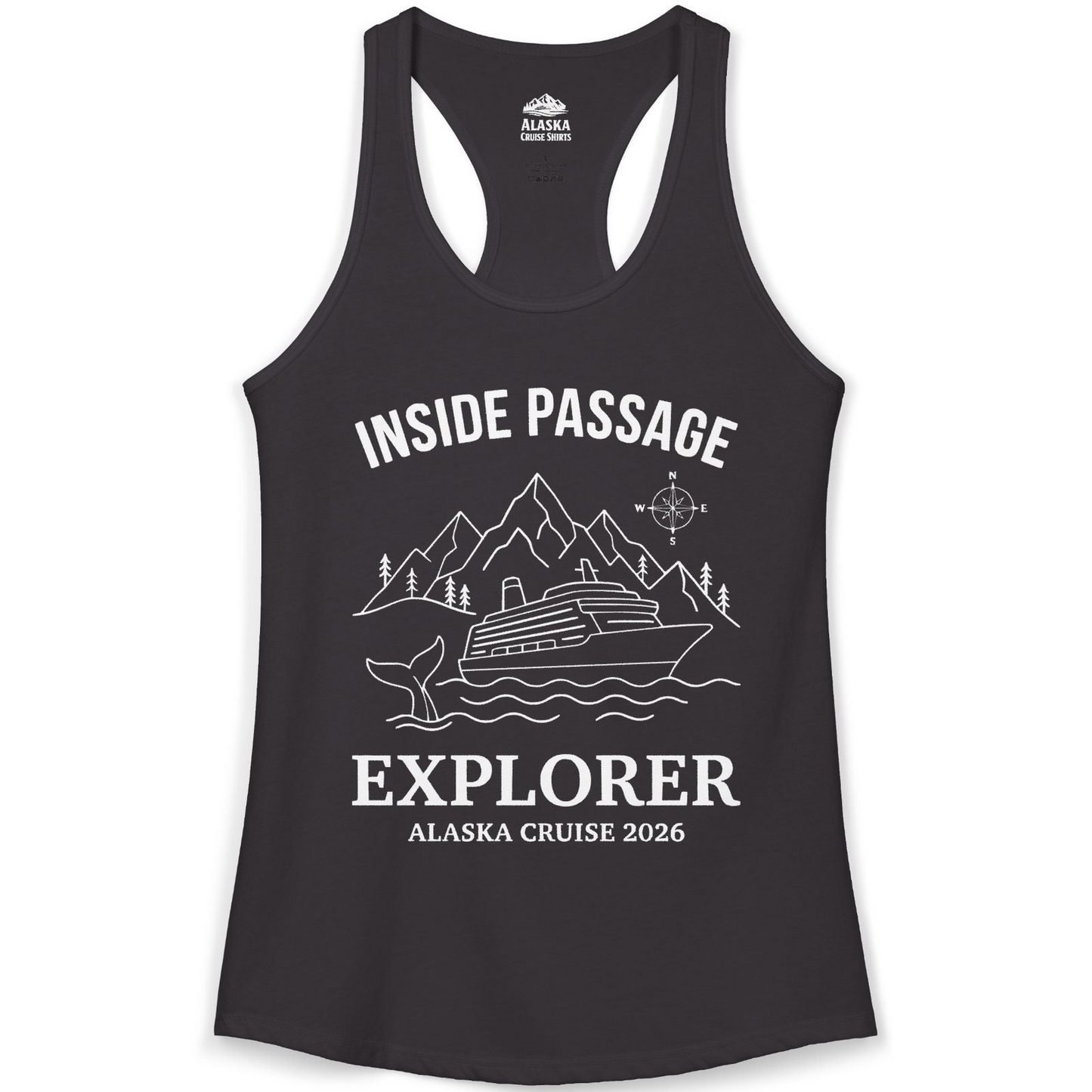 Inside Passage Explorer Alaska Cruise Adventure 2026 Shirt — Ladies Tank Tank Top – Alaska Cruise Shirts