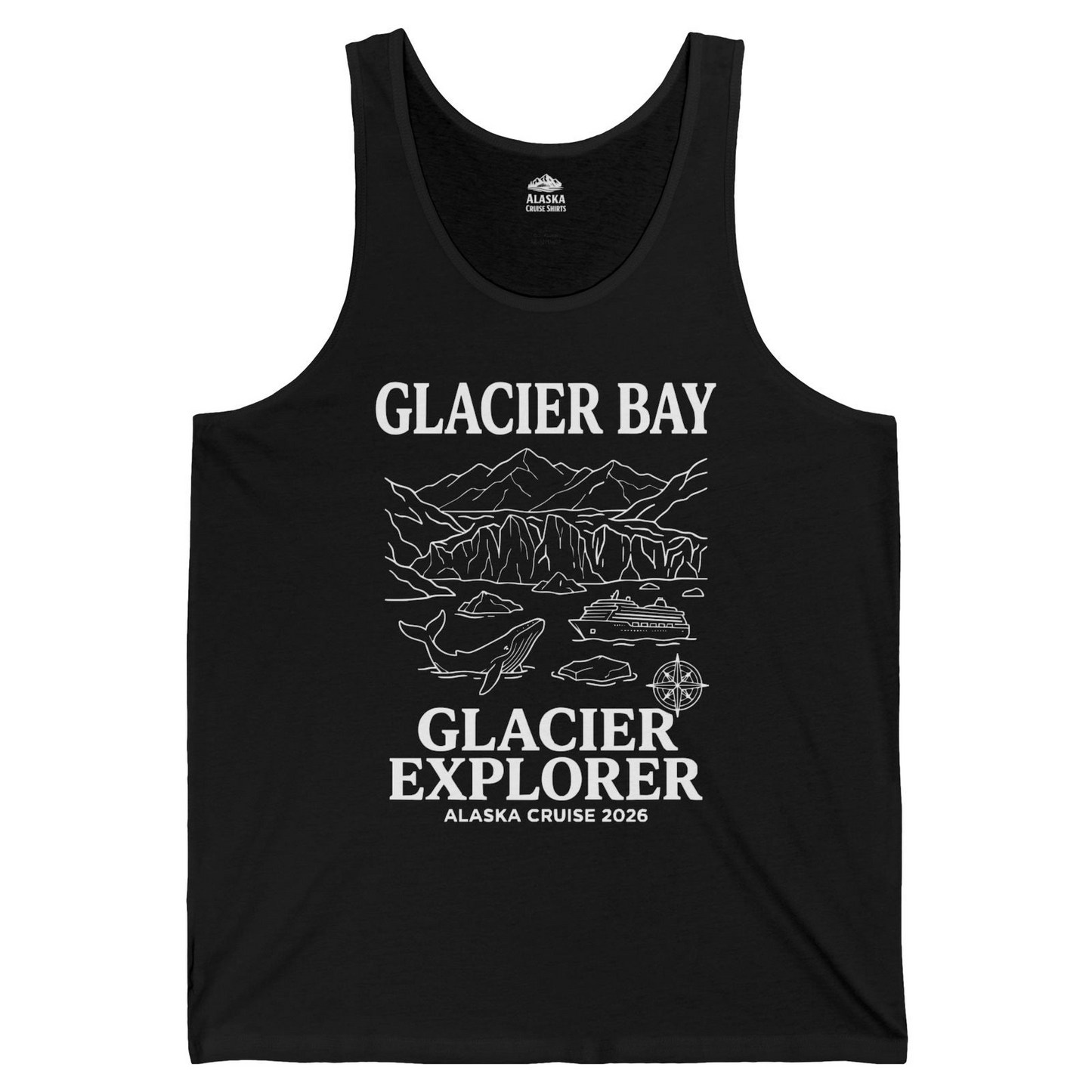 Glacier Bay Alaska Cruise 2026 Glacier Explorer Souvenir Shirt — Tank Top Tank Top – Alaska Cruise Shirts